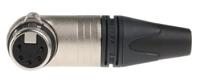 nc5frx Neutrik Cable Mount XLR Connector, Right Angle, Female, 50 V ac, 5 Way, Silver over Nickel Plating