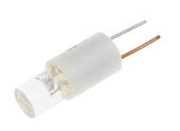 204-259 RS PRO White LED Indicator Lamp, 24V dc, bi-pin Base, 6.1mm Diameter, 1000mcd