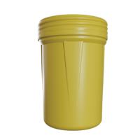 edr1600syl Eagle Lab Packs with Screw-On Lid 5gal Yellow Hinged High Density Polyethylene Waste Bin