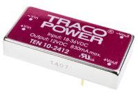 ten-10-2412 TRACOPOWER TEN 10 DC-DC Converter, 12V dc/ 830mA Output, 18 → 36 V dc Input, 10W, Through Hole, +85°C Max Temp