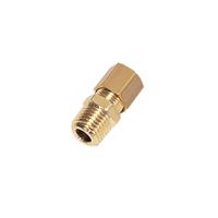 0105-06-14 Legris Brass Pipe Fitting, Straight Push Fit Compression Olive, Male NPT 1/4in 1/4in 6mm