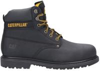 p724621 CAT P724621 Black Steel Toe Capped Unisex Safety Boots, UK 11, EU 45