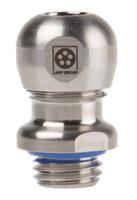 53806720 Lapp SKINTOP Series Metallic Stainless Steel Cable Gland, M12 Thread, 4mm min., 7mm max., IP68, IP69