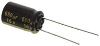 eeufm1c681 Panasonic 680μF Aluminium Electrolytic Capacitor 16V dc, Radial, Through Hole - EEUFM1C681