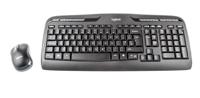 920-003986 Logitech MK330 Wireless Keyboard and Mouse Set, QWERTY, Black (Keyboard), Black/Grey (Mouse)