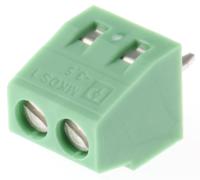1751248 Phoenix Contact MKDS 1/ 2-3.5 Series PCB Terminal Block, 2-Contact, 3.5mm Pitch, Through Hole Mount, 1-Row, Screw