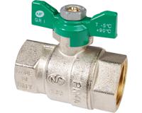 578004 Sferaco Nickel Plated Brass Ball Valve, Ball Valve, Threaded, BSP 1/2in, 40bar Operating Pressure