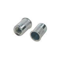 303-774 RS PRO Clear Passivated Zinc Plated, M8 Steel Threaded Insert, 15.1mm diameter 13.5mm Depth 20.5mm