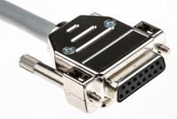 2302078 Phoenix Contact Male 15 Pin D-sub to Female 15 Pin D-sub Serial Cable, 1.5m PVC, D15SUB/B/S/150/KONFEK/S Series