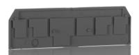 281-334 WAGO 281 Series End and Intermediate Plate for Use with 281 Series Terminal Blocks