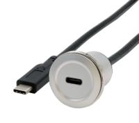ex-49183 Exsys USB 3.2 USB C Female to USB C Male Adapter