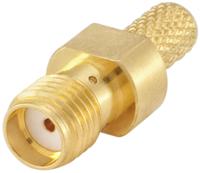 32k107-306l5 Rosenberger SMA Series, Jack Cable Mount SMA Connector, 50Ω, Crimp Termination, Straight Body