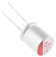 rns1a221mdn1ph Nichicon 220μF Polymer Aluminium Solid Electrolytic Capacitor 10V dc, Radial, Through Hole - RNS1A221MDN1PH