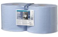 130081 Tork Industrial Heavy-Duty Wiping Rolled Blue Paper Towel, 119 m x 235mm, 3-Ply, 350 Sheets