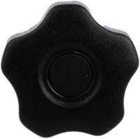 702-7633 RS PRO Black Multiple Lobes Clamping Knob, M8, Threaded Stud