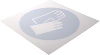 813-4596 RS PRO Plastic Mandatory Hand Protection Sign With Pictogram Only Text