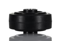 pvr080x30-12 Tente Black Rubber Non-Marking Trolley Wheel, 70kg