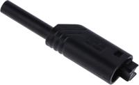 975090700 Hirschmann Test & Measurement Black Male Banana Plug, 2mm Connector, Solder Termination, 10A, 1000V ac/dc, Gold Plating