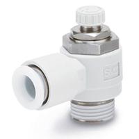as2201f-01-06 SMC AS205 Series Threaded Speed Controller, R 1/8 Inlet Port x 6mm Tube Outlet Port