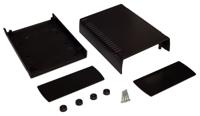192-0756 RS PRO Black ABS Enclosure, IP53, IK06, Black Lid, 185.5 x 136 x 60mm