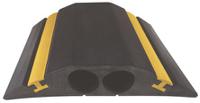 26100370 RS PRO 4.5m Black/Yellow Cable Cover in Rubber, 23mm Inside dia.