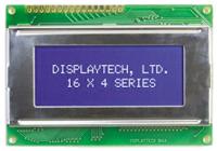 164a-bc-bc Displaytech 164A-BC-BC Alphanumeric LCD Display, Yellow on Green, 4 Rows by 16 Characters, Transflective