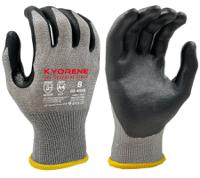 02-405r-taille-9 KYORENE Black, Grey Graphene, Nylon Glove, Size 9, Nitrile Foam Coating