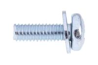 278-871 RS PRO M4 x 12mm Zinc Plated Steel Pan Head Sems Screw, Plain Washer