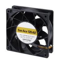 9adaw1201h1002 Sanyo Denki Axial Fan, 264 V ac, AC/DC Operation, 3.36m³/min, 6.6W, 170mA Max, IP68, 120.8 x 120.8 x 38.5mm