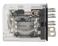 ly2-24dc Omron DPDT Non-Latching Relay Plug In, 24V dc Coil, 10 A