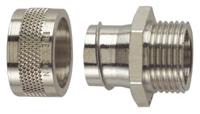 fsu16-m16-m Flexicon Straight, Conduit Fitting, 16mm Nominal Size, M16, Nickel Plated Brass IP54 rating