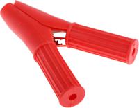 bu-46a-2l Mueller Electric Crocodile Clip, Copper-Plated Steel Contact, 50A, Red