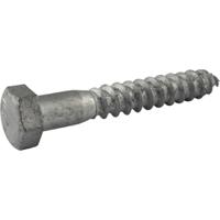 245-4280 Galvanised Steel Coach Bolt, 3/8in x 7in