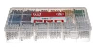 914-0605 RS PRO Slide On Cable Marker Kit, Black, Blue, Brown, Green, Grey, Orange, Red, Violet, White, Yellow, Pre-printed "-,