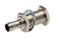e2b-m18ks08-m1-b2 Omron Inductive Threaded Barrel Proximity Sensor, M18, 8 mm Detection, PNP NC, 12 → 24 V dc