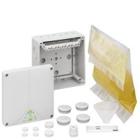 41045001 Spelsberg Abox XT 100 Series Grey Polycarbonate Junction Box, IP68, 5 Terminals, 140 x 140 x 79mm