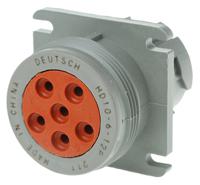 hd10-6-12p Deutsch Circular Connector, 6 Contacts, Cable, 33.4 mm Connector, Socket, Male, IP67, HD10 Series