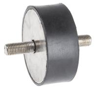 171-2589 RS PRO M16 Anti Vibration Mount, Male to Male Bobbin with 726.56kg Compression Load