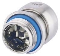 53806728 Lapp SKINTOP Series Metallic Stainless Steel Cable Gland, M32 Thread, 11mm min., 21mm max., IP68, IP69