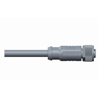 msas-17bffm-sl8b01 Amphenol Industrial Female 17 way M12 to Free End Sensor Actuator Cable, 1 m