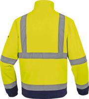 zenitjmpt Delta Plus Navy/Yellow Unisex Hi Vis Fleece Jacket, S