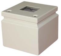 842-8487 RS PRO Grey Steel Junction Box, IP65, 150 x 150 x 80mm