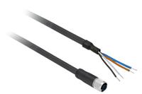 xzcpv1141l10 Telemecanique Sensors Female 4 way M12 to 4 way M12 Sensor Actuator Cable, 10 m