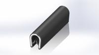 175-2566 RS PRO Black EPDM Edge Protection, 20m