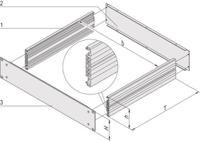 20860-213 nVent SCHROFF MultipacPRO Series 2U Aluminium Rack Mount Chassis, 400mm Depth