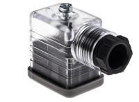 811-8219 RS PRO 2P+E DIN 43650 B, Female Solenoid Valve Connector with Indicator Light, 250 V ac Voltage