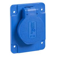 pkn61b Schneider Electric Blue 1 Gang Electrical Socket, 2 Poles, 16A, Type E - French