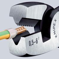 97-81-180 Knipex Hand Crimp Tool for Wire Ferrules, 0.5 → 6mm² Wire