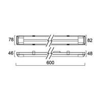 45162 Sylvania 16 W LED Batten Light, 240 V LED Batten, 600 mm Long, IP20
