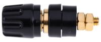 930103700 Hirschmann Test & Measurement 35A, Black Binding Post With Brass Contacts and Gold Plated - 8mm Hole Diameter